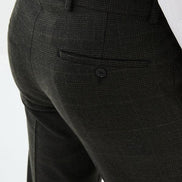 Ames Wool Black Plaid Pants