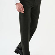 Ames Wool Black Plaid Pants