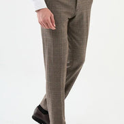 Ames Wool Brown Plaid Pants