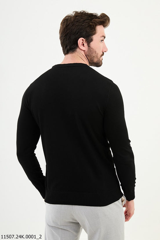 Black Wool Sweater