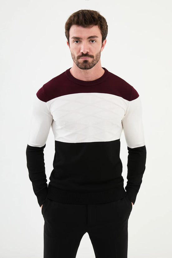 Crew Neck Wool Sweater Black