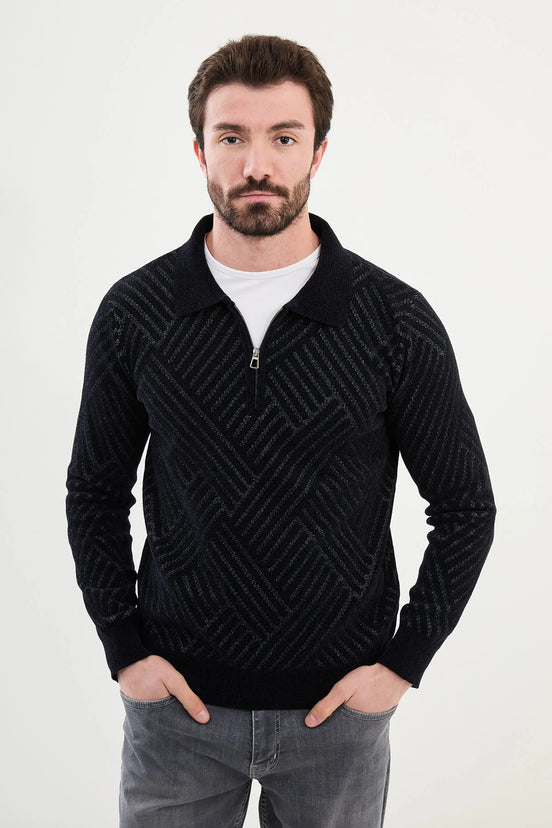 Black Polo Sweater