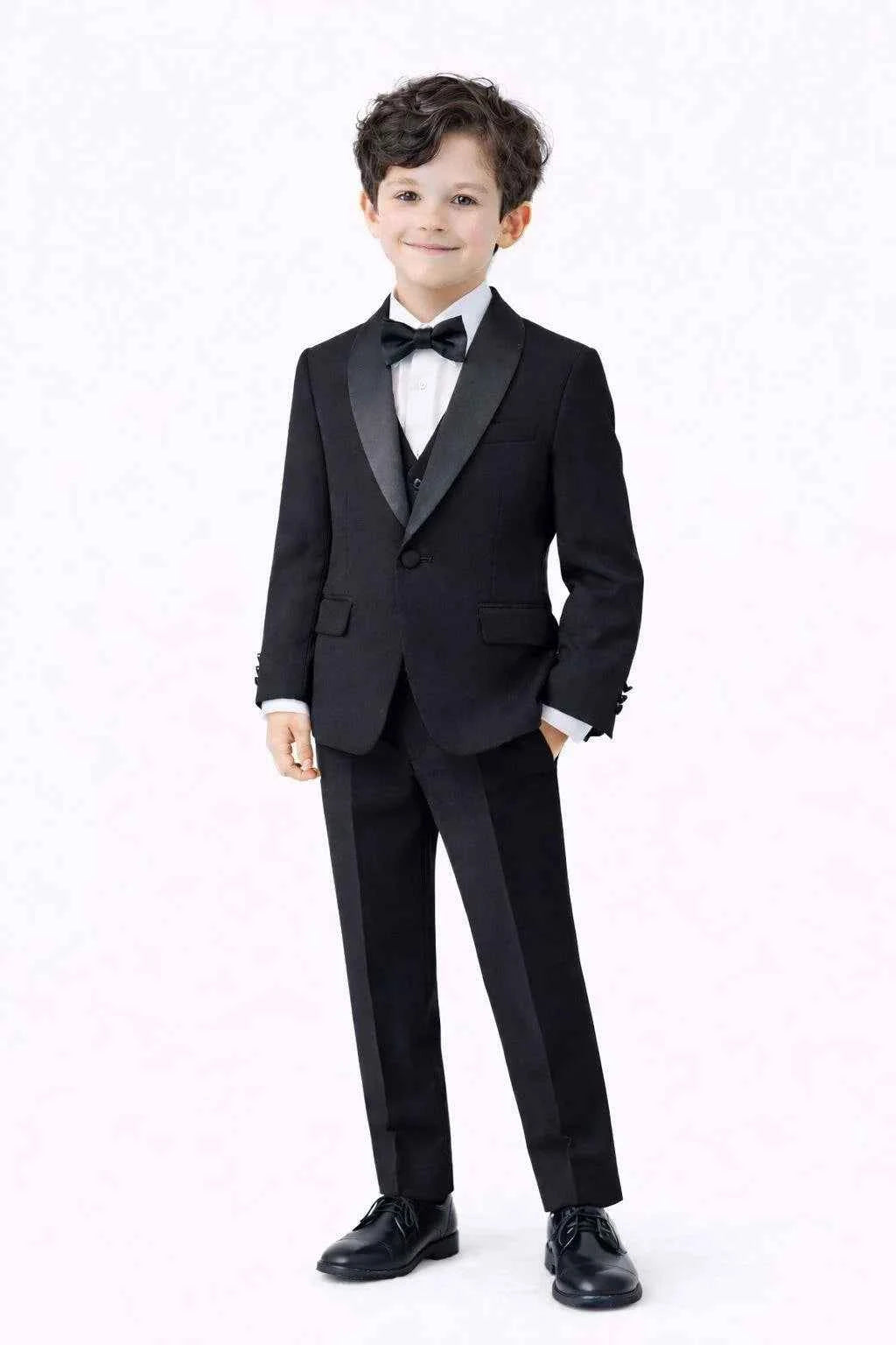 Auburn Black 3 Piece Tuxedo for Boys