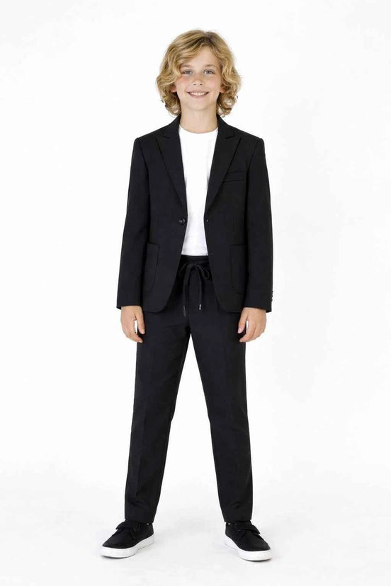 Auburn Boys Black 2 Piece Suit