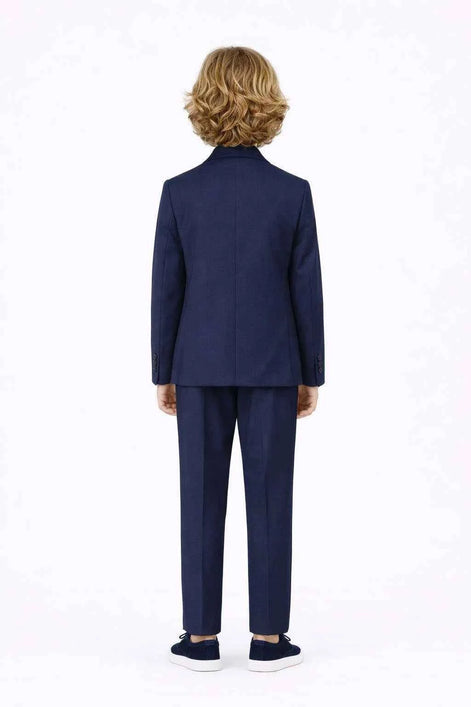 Auburn Boys Navy Blue 2 Piece Suit
