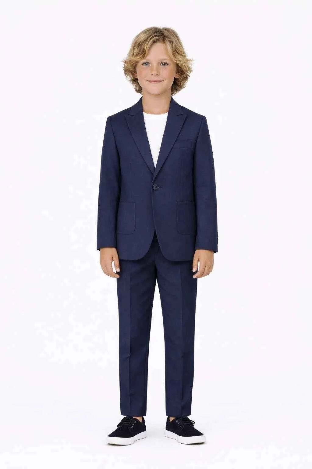 Auburn Boys Navy Blue 2 Piece Suit