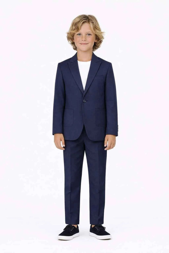 Auburn Boys Navy Blue 2 Piece Suit
