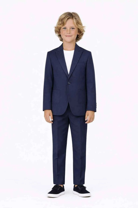 Auburn Boys Navy Blue 2 Piece Suit