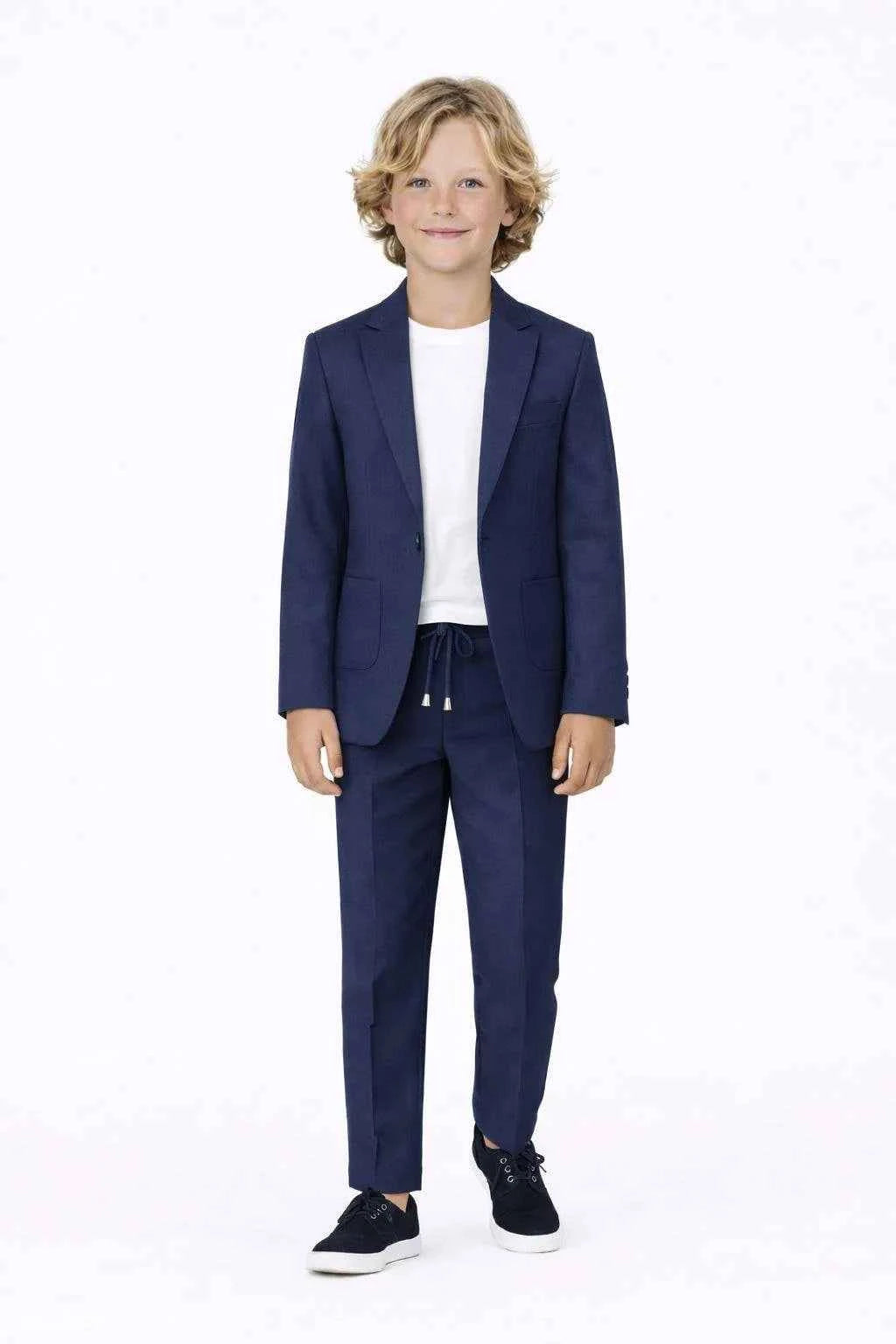 Auburn Boys Navy Blue 2 Piece Suit