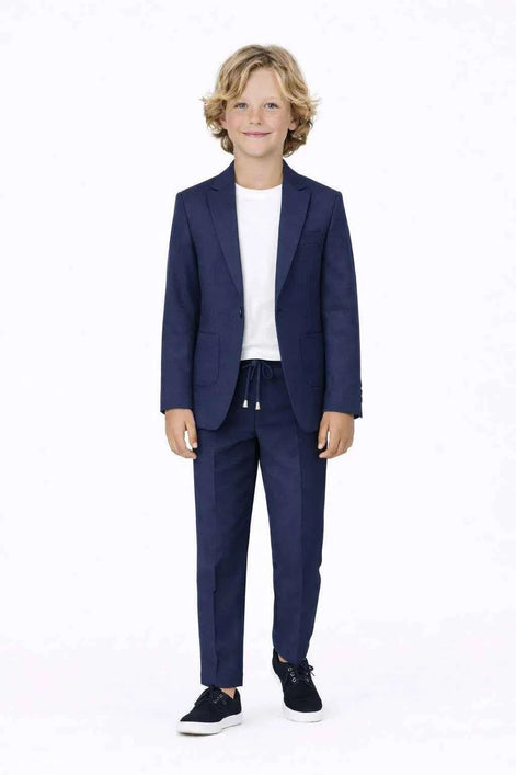 Auburn Boys Navy Blue 2 Piece Suit