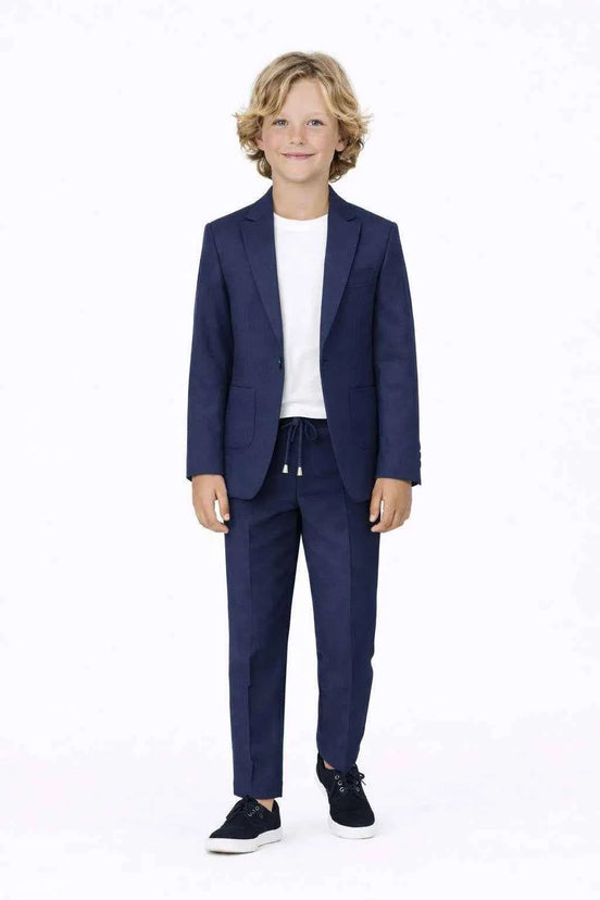 Auburn Boys Navy Blue 2 Piece Suit
