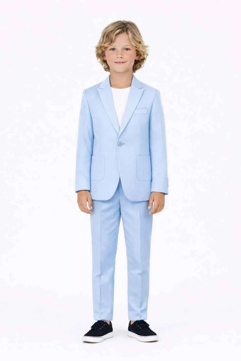 Auburn Boys Sky Blue 2 Piece Suit