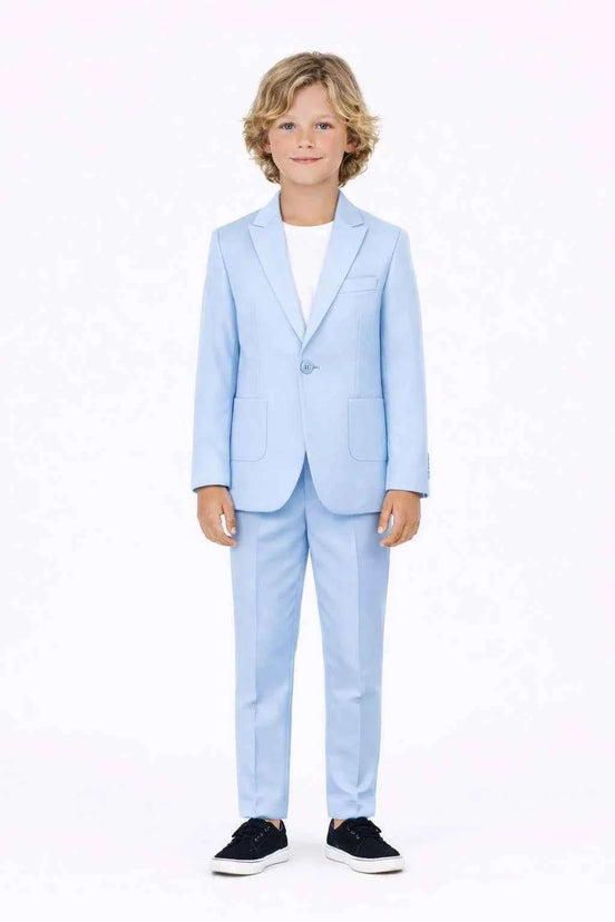 Auburn Boys Sky Blue 2 Piece Suit