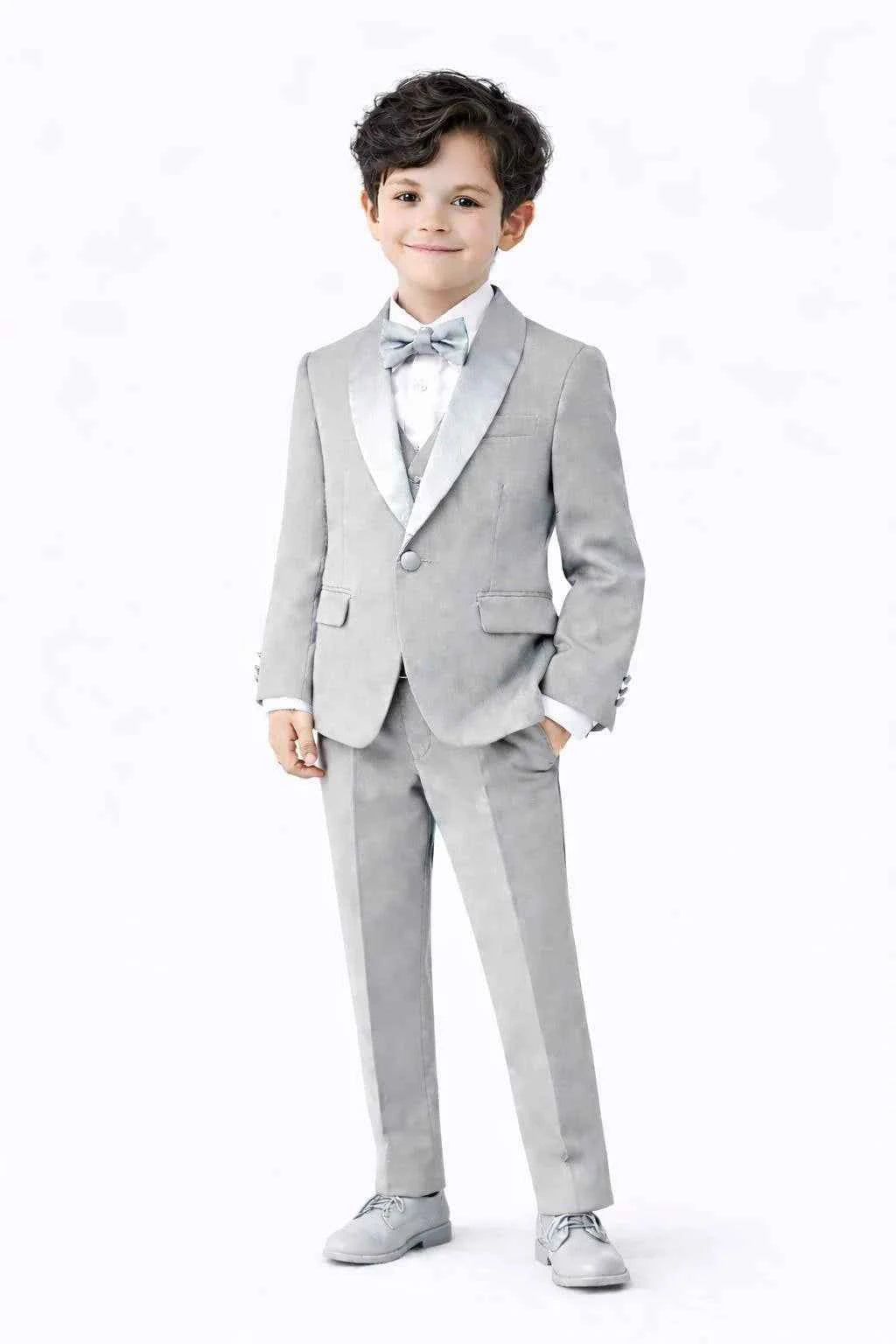 Auburn Gray 3 Piece Tuxedo for Boys