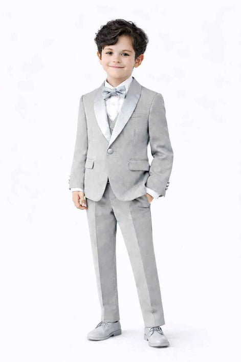 Auburn Gray 3 Piece Tuxedo for Boys
