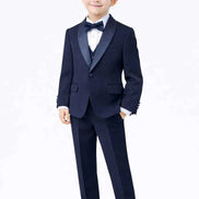 Auburn Navy Blue 3 Piece Tuxedo for Boys