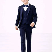 Auburn Navy Blue 3 Piece Tuxedo for Boys