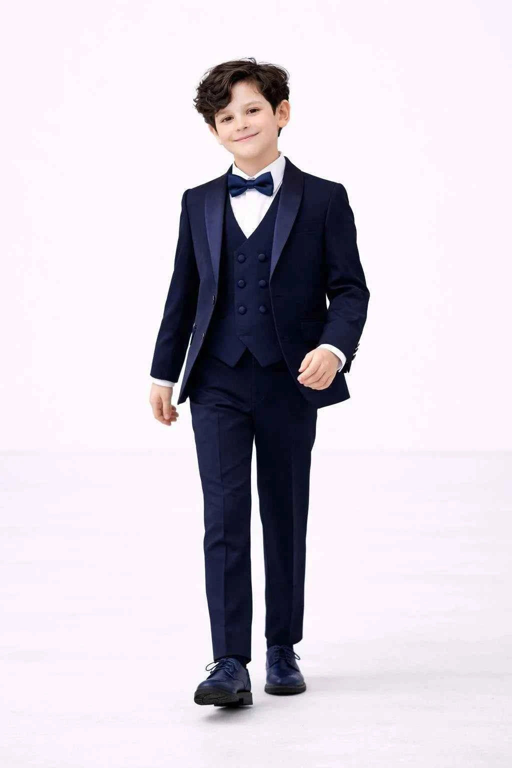 Auburn Navy Blue 3 Piece Tuxedo for Boys