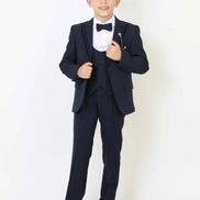 Auburn Navy Blue Boys Tuxedo