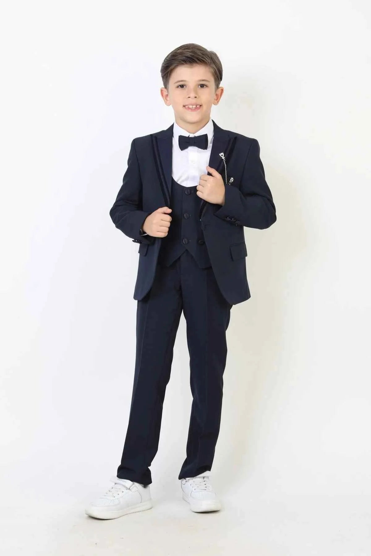 Auburn Navy Blue Boys Tuxedo