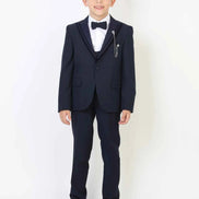 Auburn Navy Blue Boys Tuxedo