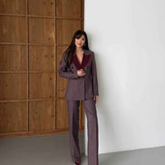 Austin Women's Burgundy Tuxedo Suit Set