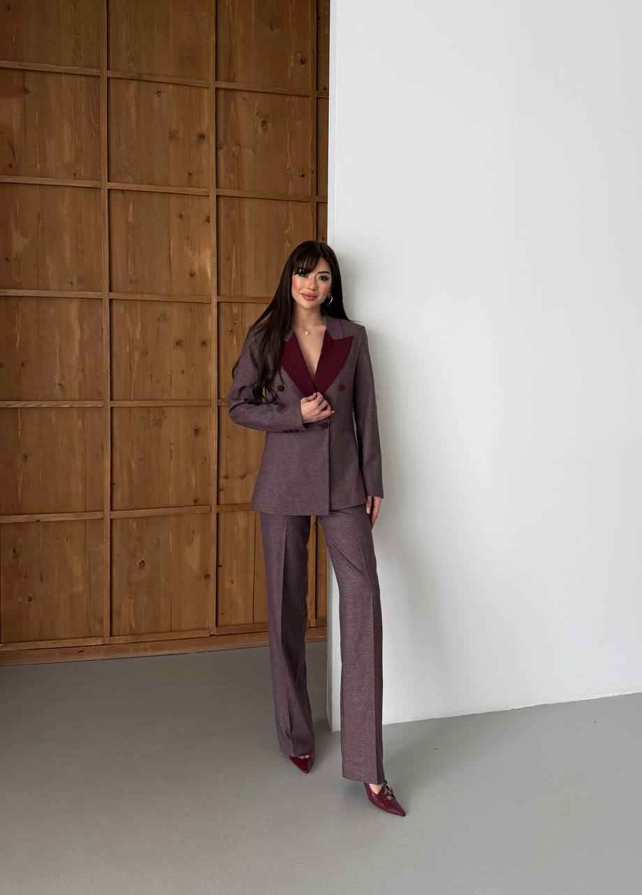 Austin Women's Burgundy Tuxedo Suit Set