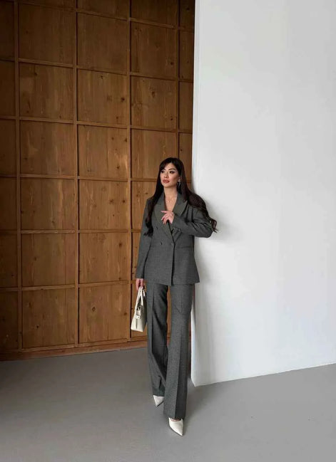 Austin Women's Khaki Tuxedo Suit Set