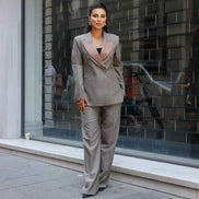 Austin Women's Light Brown Tuxedo Suit Set