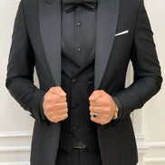 Slim Fit Tuxedo Black