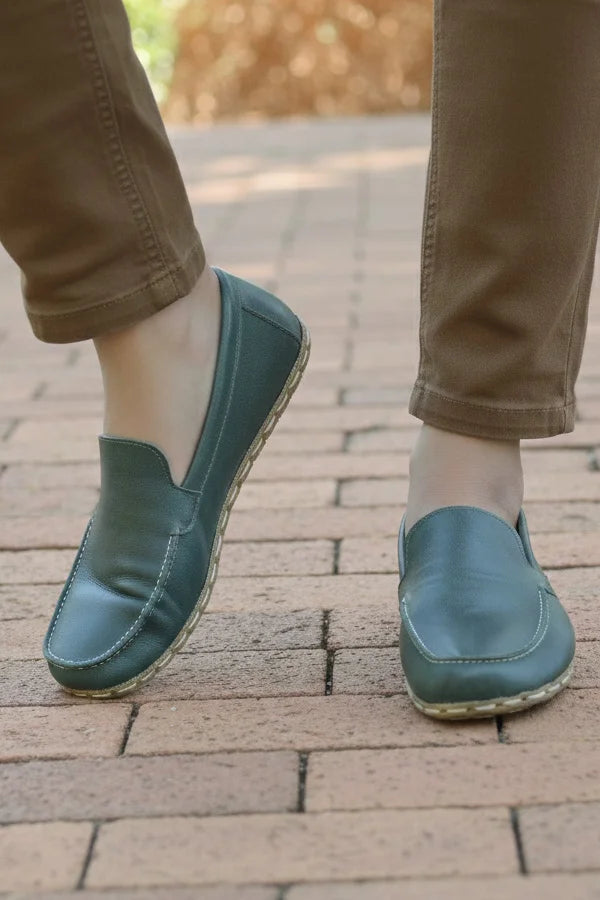 Barefoot Green Moccasins
