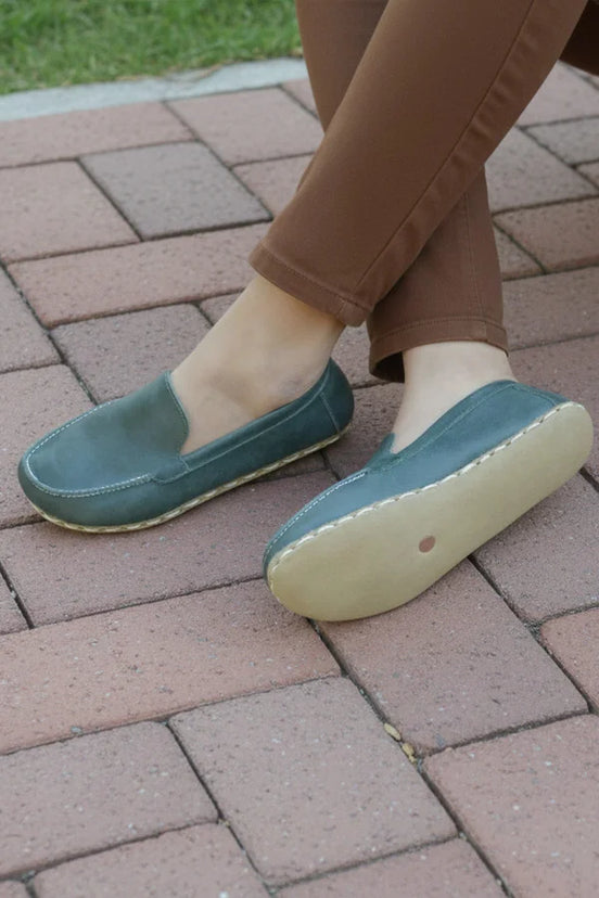 Barefoot Green Moccasins