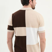 Beige Polo Quarter Zip