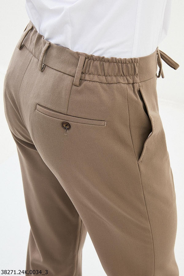 Ames Wool Beige Joggers Pants