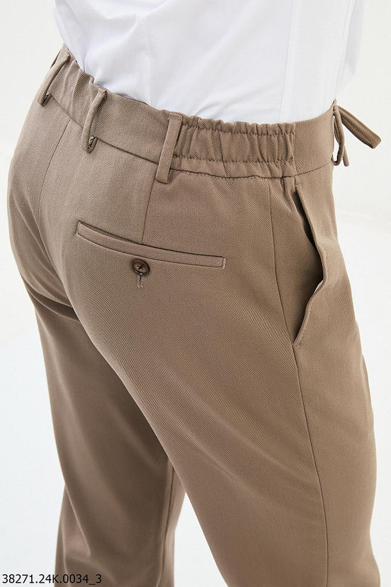 Beige Joggers Pants