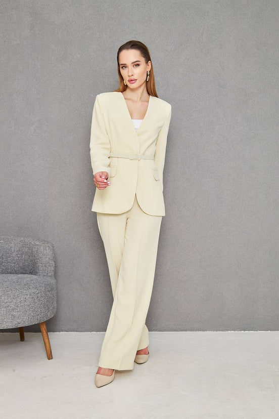 Beige Suit Womens