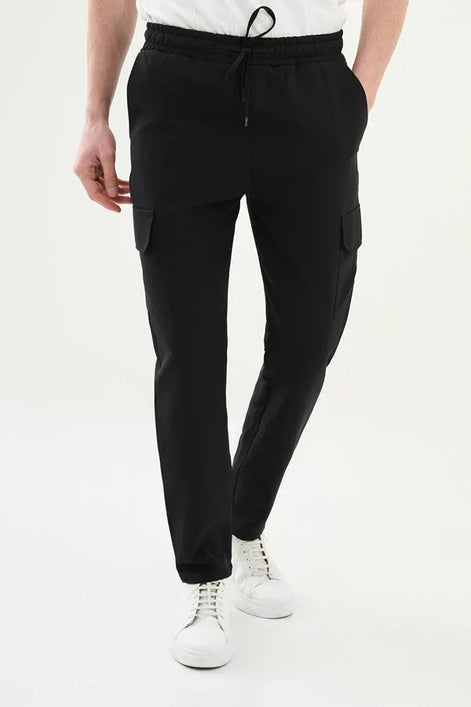 Marion Black Cargo Pants