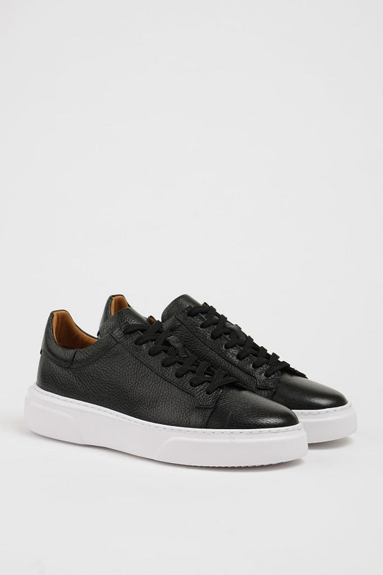 Men's Black Low Top Sneakers
