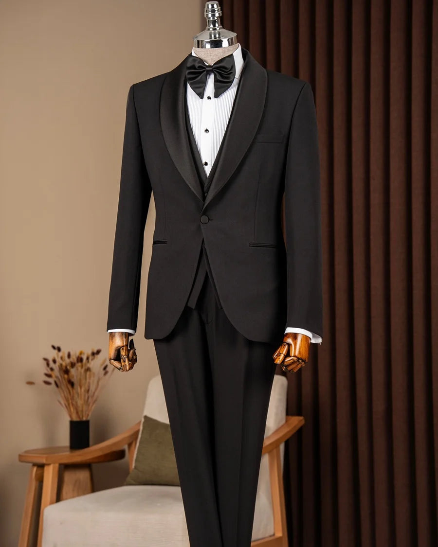 Black Shawl Lapel Men Tuxedo