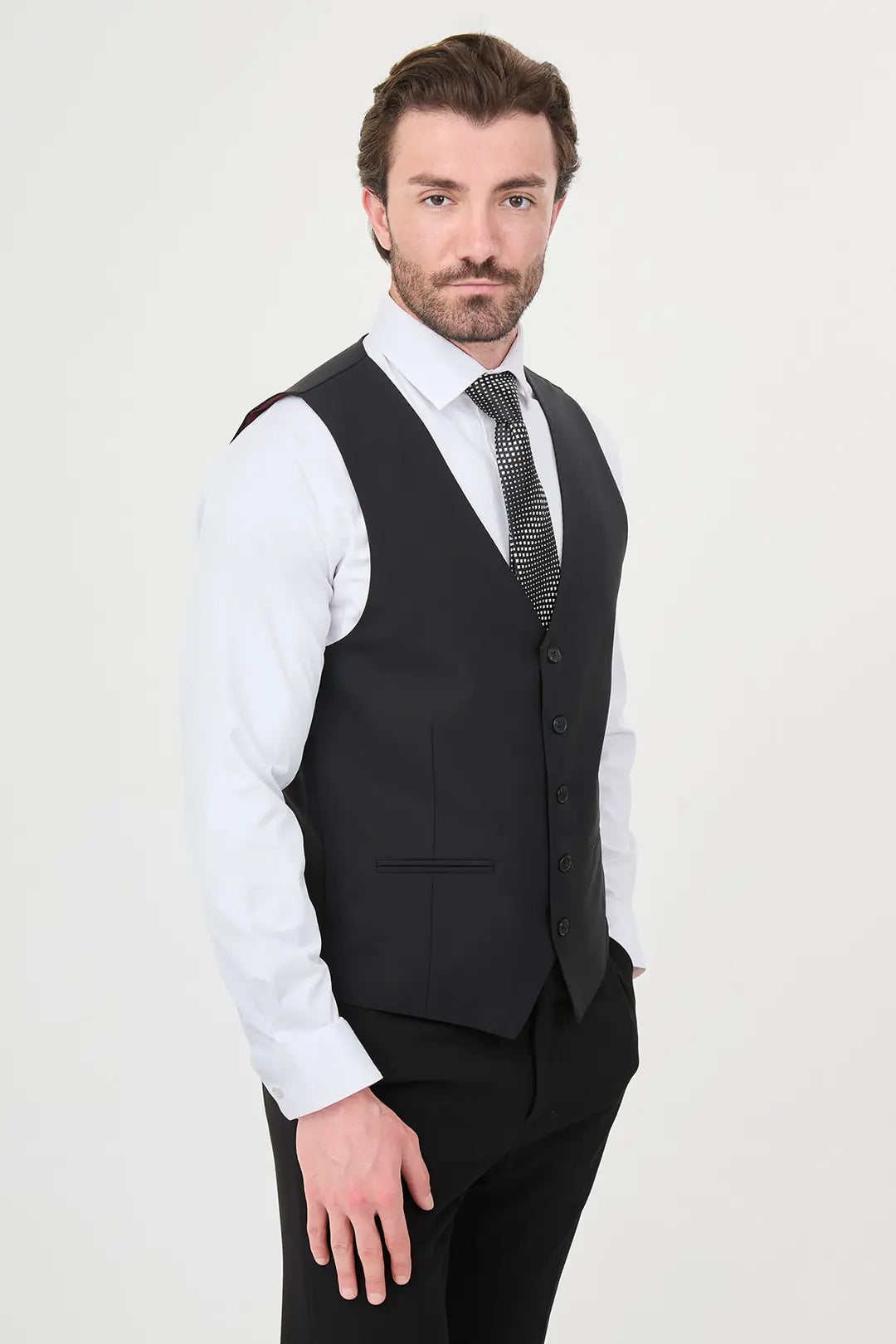 Black Slim Vest