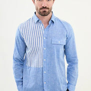 Marina Striped Blue Long Sleeve Shirt