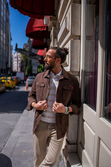 Marion Slim Fit Double Pocket Safari Jacket -