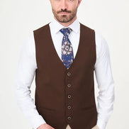 Brown Slim Vest