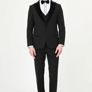 Black Velvet Peak Lapel Tuxedo