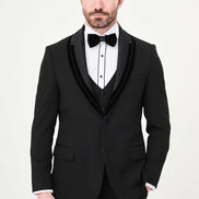 Black Velvet Shawl Lapel Tuxedo