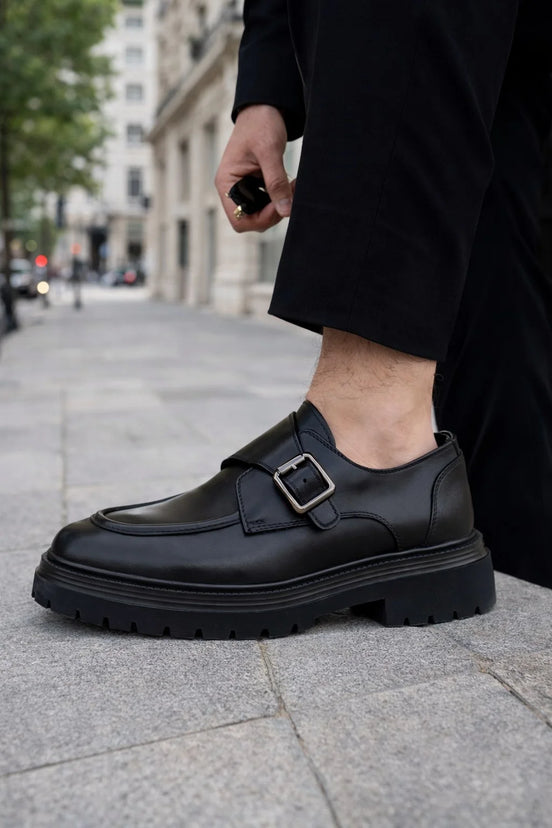 Pump Black Buckle Loafers
