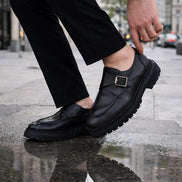 Pump Black Buckle Loafers