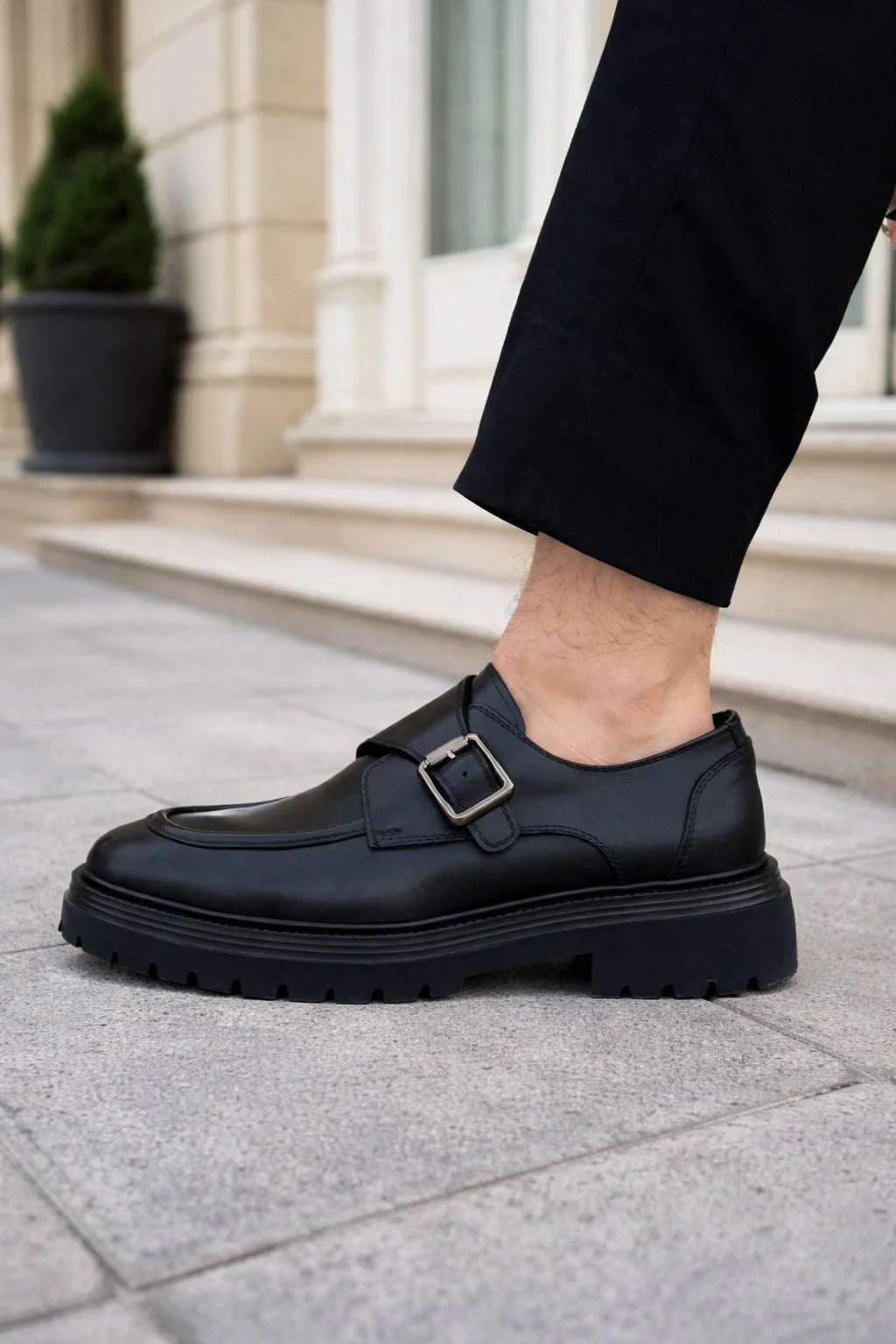 Pump Black Buckle Loafers