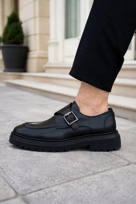 Pump Black Buckle Loafers