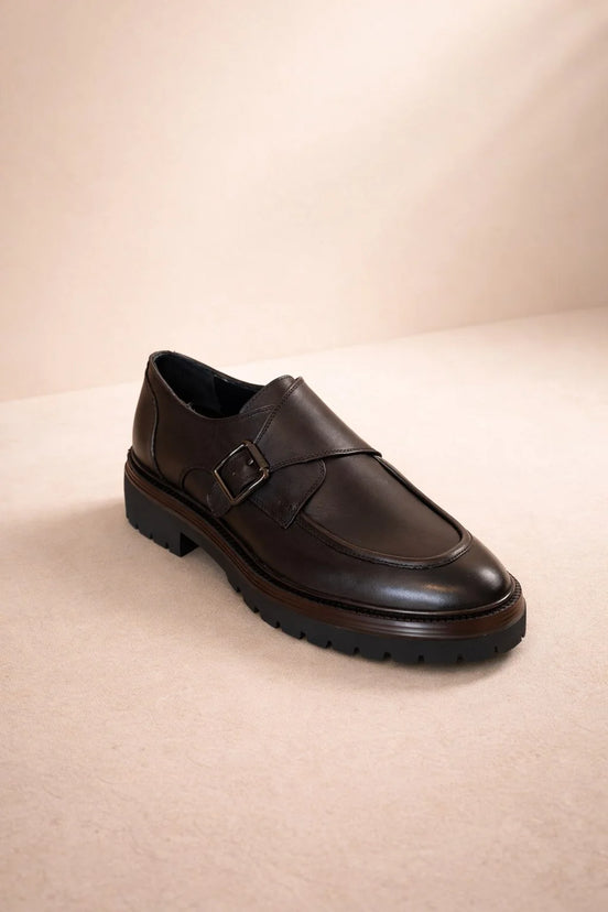 Pump Brown Buckle Loafers